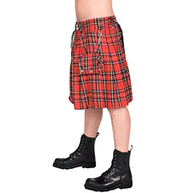 BLACK PISTOL Eye Kilt Tartan Červená S